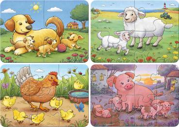 2, 4, 6, 8 Teile Ravensburger Kinder Puzzle my first puzzles Kleine Bauernhoftiere 12004041