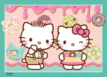 4 x 100 Teile Ravensburger Kinder Puzzle Los geht's, Hello Kitty! 12004159