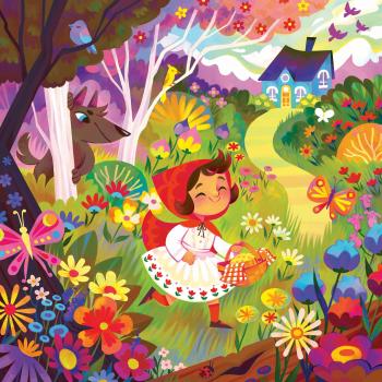 64 Teile Ravensburger Kinder Puzzle Rotkäppchen 12004208