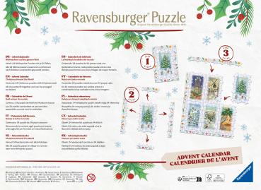 Ravensburger Puzzle Adventskalender 24 x 54 Teile Weihnachts-Puzzle 12004246
