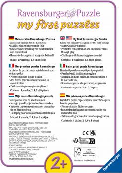 Preview: 2, 4, 6, 8 Teile Ravensburger Kinder Puzzle my first puzzles Dino-Freunde 12004249
