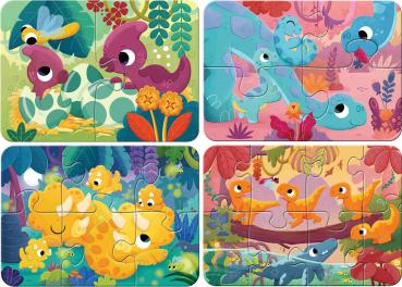 Preview: 2, 4, 6, 8 Teile Ravensburger Kinder Puzzle my first puzzles Dino-Freunde 12004249