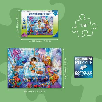Preview: 150 Teile Ravensburger Kinder Puzzle XXL Unterwasserträume 12004303