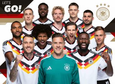 Preview: 300 Teile Ravensburger Kinder Puzzle XXL DFB Nationalmannschaft Fußball-WM 2026 12004309