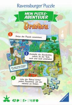 Preview: 42 Teile Ravensburger Kinder Puzzle Mein Puzzle-Abenteuer Drachen 12004311