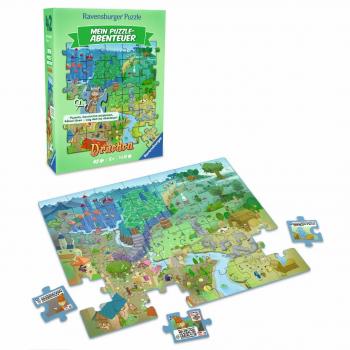 Preview: 42 Teile Ravensburger Kinder Puzzle Mein Puzzle-Abenteuer Drachen 12004311