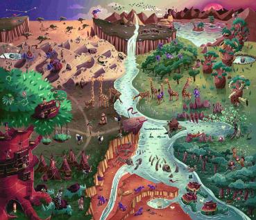 Preview: 42 Teile Ravensburger Kinder Puzzle Mein Puzzle-Abenteuer Das verborgene Flusstal 12004313