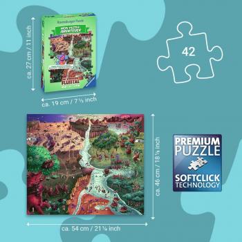 42 Teile Ravensburger Kinder Puzzle Mein Puzzle-Abenteuer Das verborgene Flusstal 12004313