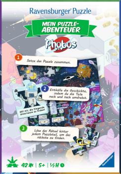 Preview: 42 Teile Ravensburger Kinder Puzzle Mein Puzzle-Abenteuer Phobos 12004315
