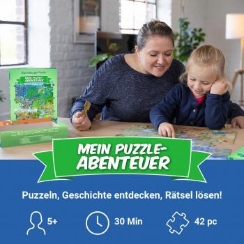 Preview: 42 Teile Ravensburger Kinder Puzzle Mein Puzzle-Abenteuer Der Eierdieb 12004317