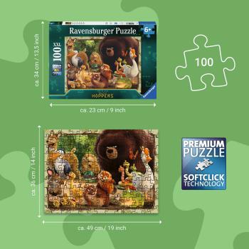 Preview: 100 Teile Ravensburger Kinder Puzzle XXL Disney Pixar Hoppers Geheimnisse der Tierwelt 12004363
