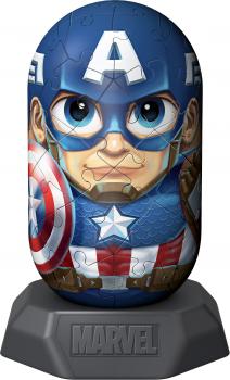 54 Teile Ravensburger 3D Puzzle Hylkies Marvel Captain America Sammelfigur 12008020