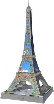 216 Teile Ravensburger 3D Puzzle Iconics Bauwerk Eiffelturm mit Licht 12008024