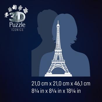 216 Teile Ravensburger 3D Puzzle Iconics Bauwerk Eiffelturm mit Licht 12008024