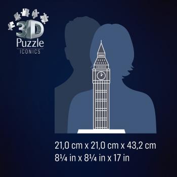 216 Teile Ravensburger 3D Puzzle Iconics Bauwerk Big Ben mit Licht 12008025