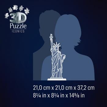 108 Teile Ravensburger 3D Puzzle Iconics Bauwerk Freiheitsstatue mit Licht 12008027