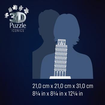216 Teile Ravensburger 3D Puzzle Iconics Bauwerk Schiefer Turm von Pisa mit Licht 12008028