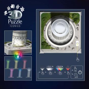 216 Teile Ravensburger 3D Puzzle Iconics Bauwerk Schiefer Turm von Pisa mit Licht 12008028
