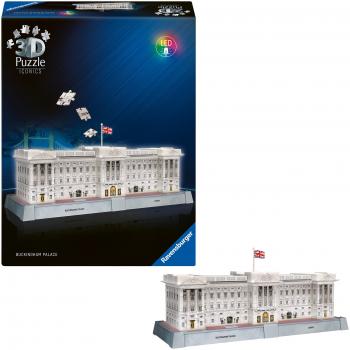 216 Teile Ravensburger 3D Puzzle Iconics Bauwerk Buckingham Palace mit Licht 12008031