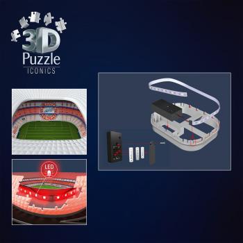 216 Teile Ravensburger 3D Puzzle Iconics Bauwerk Allianz Arena mit Licht 12008033