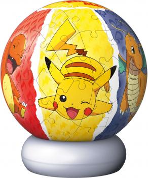 Preview: 72 Teile Ravensburger 3D Puzzle Ball Nachtlicht Pokémon 12008053