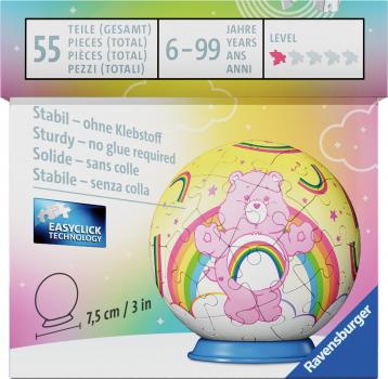 Preview: 54 Teile Ravensburger 3D Puzzle Ball Care Bears Cheer Bear 12008071