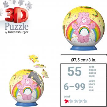 54 Teile Ravensburger 3D Puzzle Ball Care Bears Cheer Bear 12008071