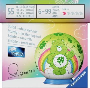 Preview: 54 Teile Ravensburger 3D Puzzle-Ball Care Bears Good Luck Bear 12008073