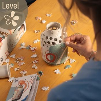 162 Teile Ravensburger 3D Puzzle Vase Organic Beige 12008074