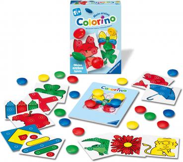 Preview: Ravensburger Kinderspiel Meine ersten Spiele Zuordnungsspiel Mein erstes Colorino 12010009