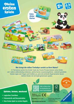 Preview: Ravensburger Kinderspiel Meine ersten Spiele Legespiel Tiere und ihre Kinder 12010011