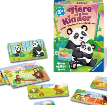 Preview: Ravensburger Kinderspiel Meine ersten Spiele Legespiel Tiere und ihre Kinder 12010011