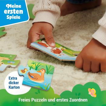 Ravensburger Kinderspiel Meine ersten Spiele Legespiel Tiere und ihre Kinder 12010011