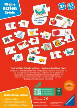 Preview: Ravensburger Kinderspiel Meine ersten Spiele Legespiel Was passt zusammen? 12010012