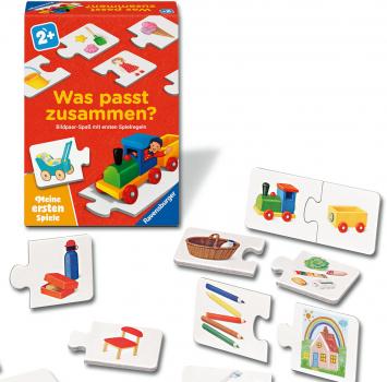 Preview: Ravensburger Kinderspiel Meine ersten Spiele Legespiel Was passt zusammen? 12010012