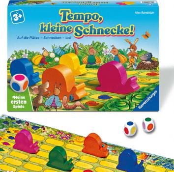 Preview: Ravensburger Kinderspiel Meine ersten Spiele Laufspiel Tempo, kleine Schnecke! 12010016