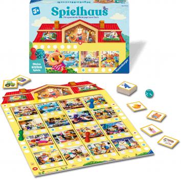 Preview: Ravensburger Kinderspiel Meine ersten Spiele Laufspiel Spielhaus 12010017