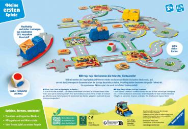 Preview: Ravensburger Kinderspiel Meine ersten Spiele Legespiel Wir spielen Baustelle 12010018