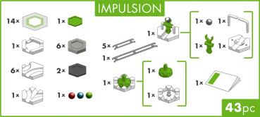 Ravensburger Kugelbahn GraviTrax BASE GraviTrax GO Impulsion 12020015