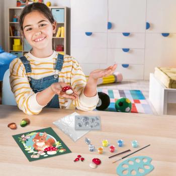 Preview: Ravensburger Malen nach Zahlen CREART mit Gips gießen Liebes Eichhörnchen 12023068