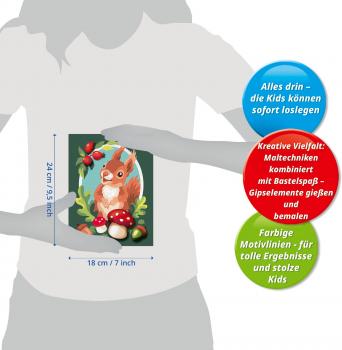 Ravensburger Malen nach Zahlen CREART mit Gips gießen Liebes Eichhörnchen 12023068