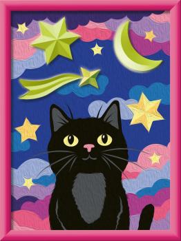 Preview: Ravensburger Malen nach Zahlen CREART mit Gips gießen Sternenkatze 12023069