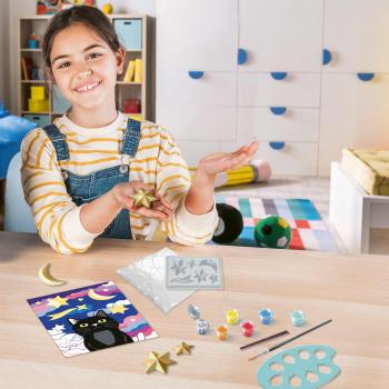 Preview: Ravensburger Malen nach Zahlen CREART mit Gips gießen Sternenkatze 12023069