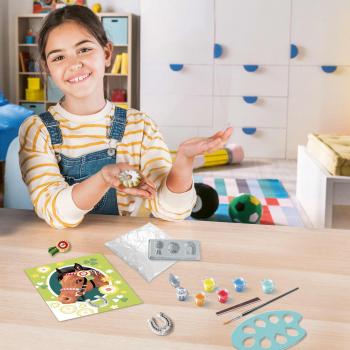 Preview: Ravensburger Malen nach Zahlen CREART mit Gips gießen Pferdeglück 12023070
