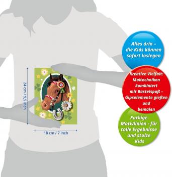 Ravensburger Malen nach Zahlen CREART mit Gips gießen Pferdeglück 12023070