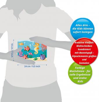 Ravensburger Malen nach Zahlen CREART mit Gips gießen Meeresfreunde 12023071