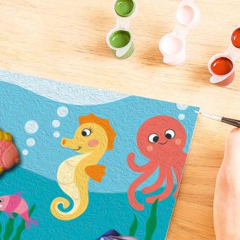 Ravensburger Malen nach Zahlen CREART mit Gips gießen Meeresfreunde 12023071