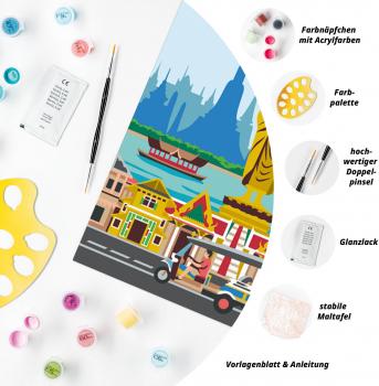 Ravensburger Malen nach Zahlen CREART Trend Serie C Farbenfrohes Bangkok 12023095