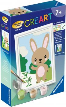 Preview: Ravensburger Malen nach Zahlen CREART Serie F Süßer Hase 12023101 12023101