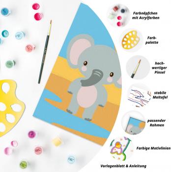 Ravensburger Malen nach Zahlen CREART Serie F Süßer Elefant 12023102 12023102